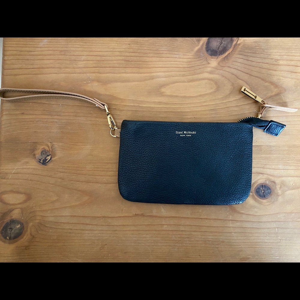 Isaac Mizrahi black clutch